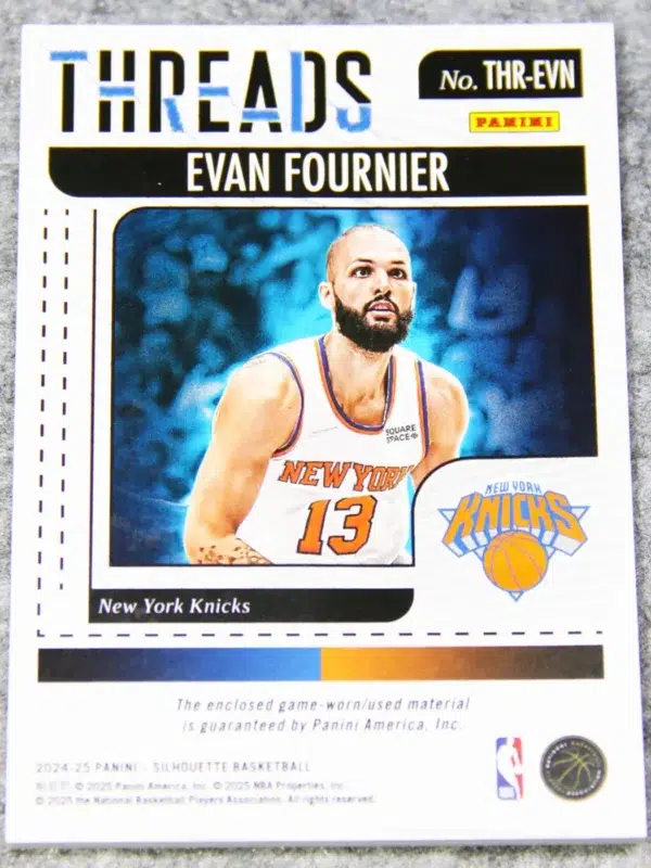 2024-24 Evan Fournier #THR-EVN Panini Silhouette Threads