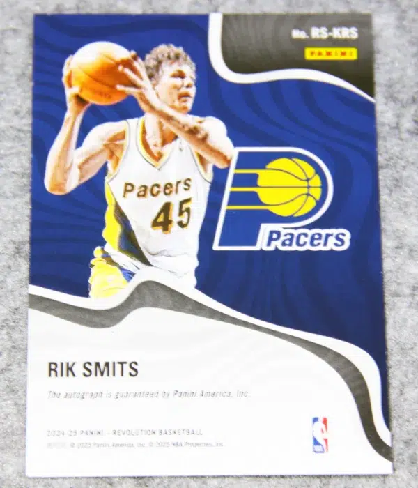 2024-25 Rik Smits #RS-KRS Panini Revolution Signatures