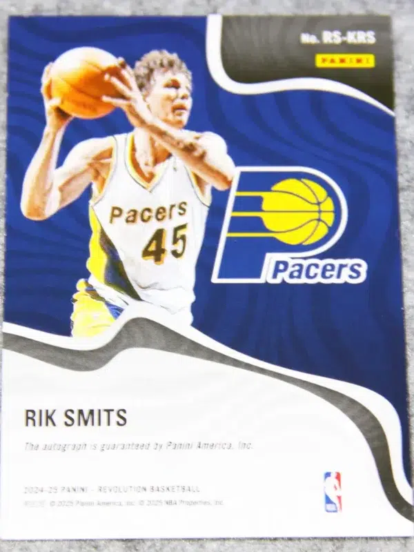 2024-25 Rik Smits #RS-KRS Panini Revolution Signatures