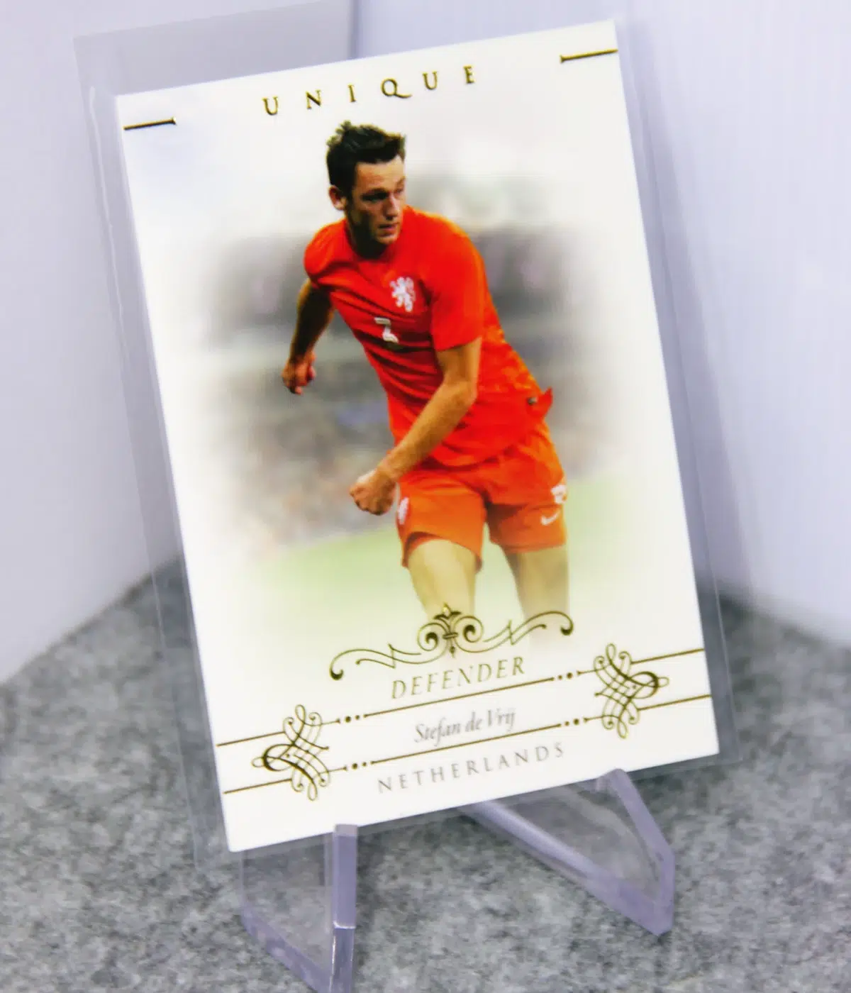 2015 Stefan de Vrij #008 Futera Unique Defender