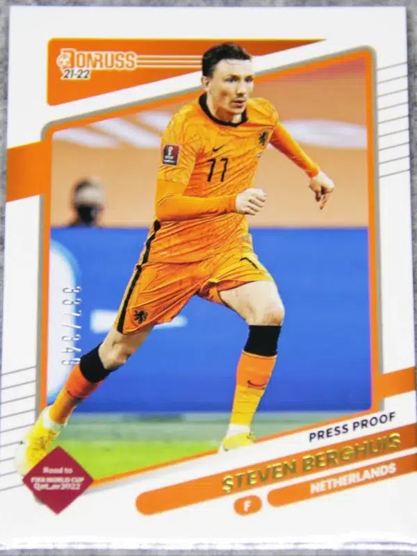 2021-22 Steven Berghuis #94 Panini Donruss Soccer Press Proof