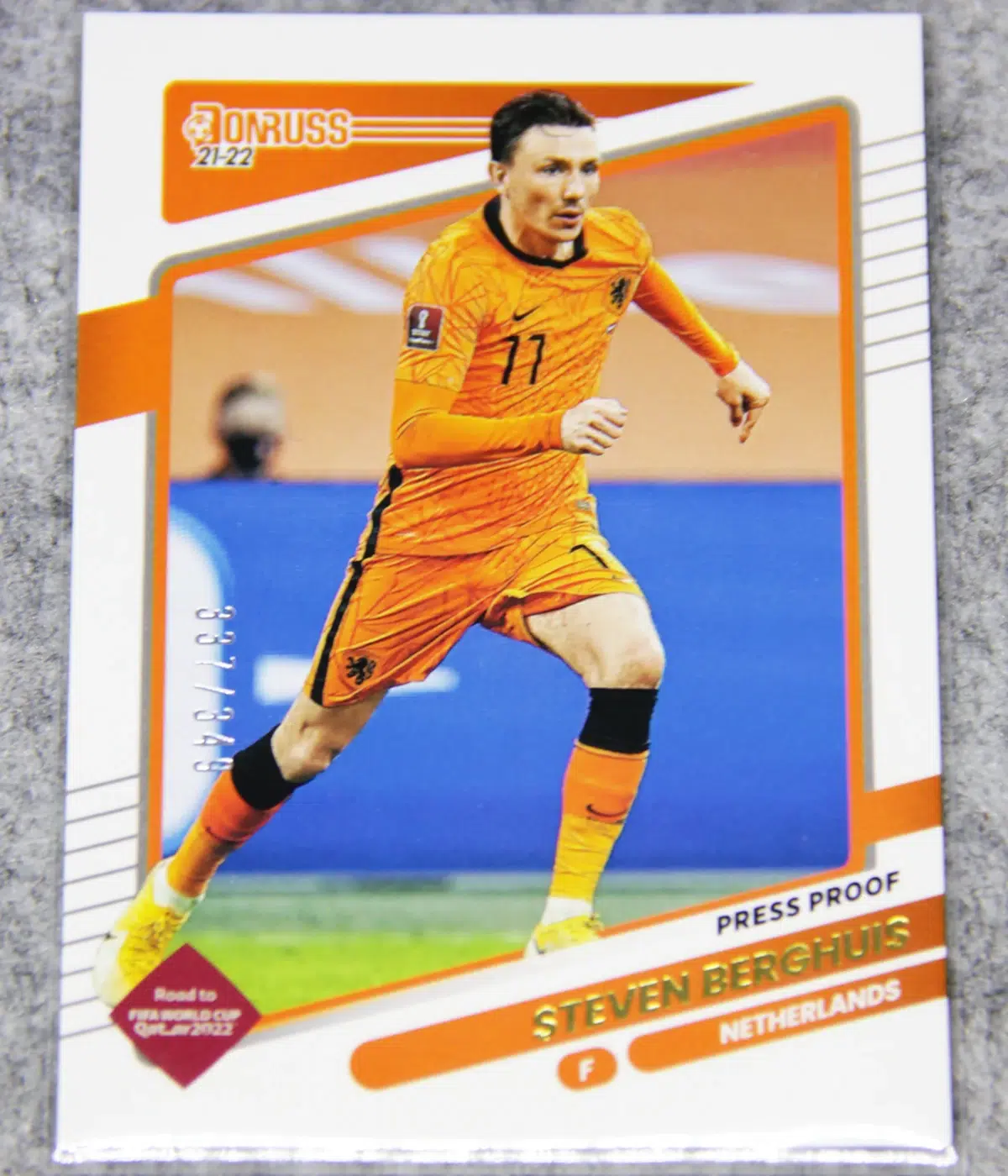 2021-22 Steven Berghuis #94 Panini Donruss Soccer Press Proof
