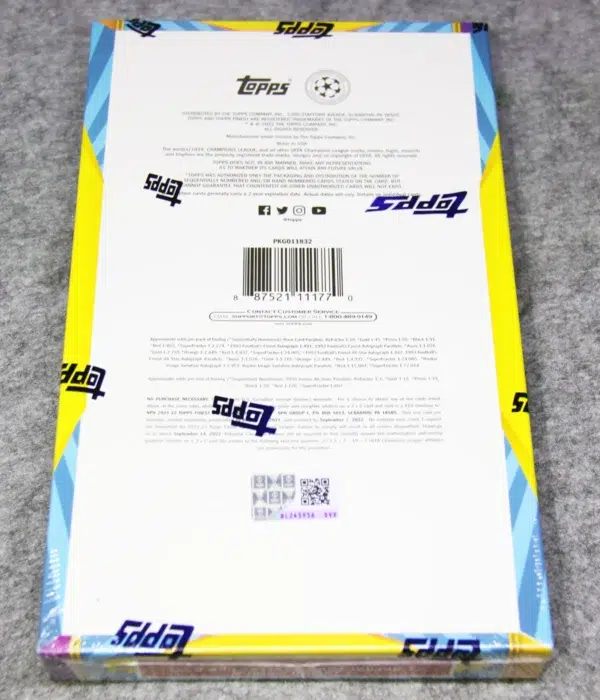 2021-22 Topps UEFA Champions League Finest Flashbacks Hobby Box - Sealed