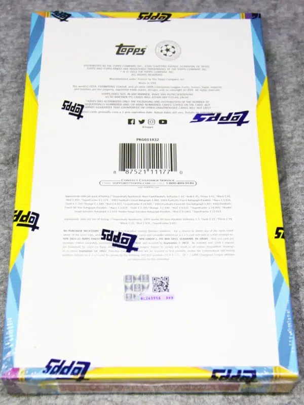 2021-22 Topps UEFA Champions League Finest Flashbacks Hobby Box - Sealed