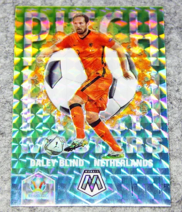 2021 Daley Blind #12 Panini Mosaic UEFA Euro 2020 Soccer Pitch Masters Silver Prizm