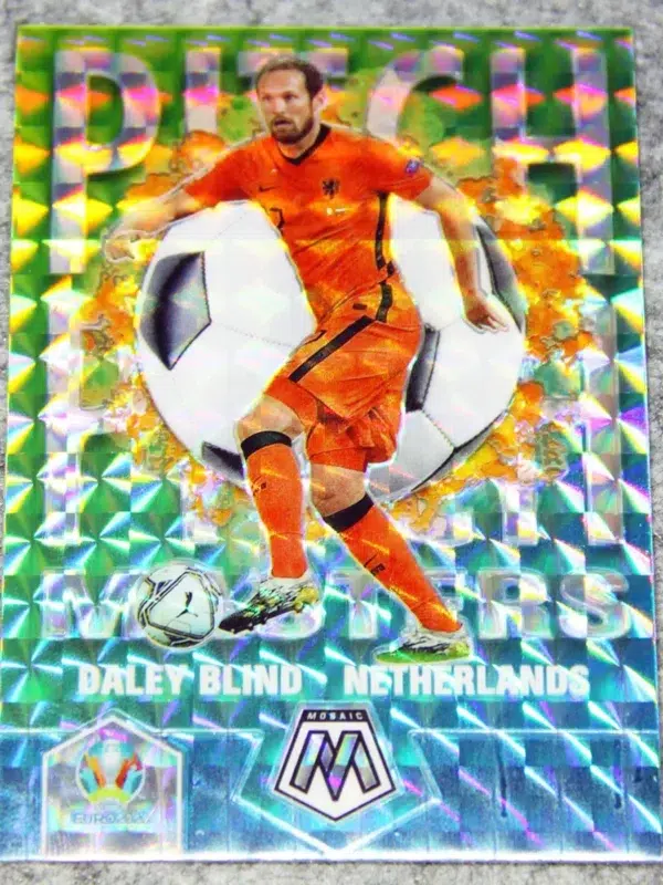 2021 Daley Blind #12 Panini Mosaic UEFA Euro 2020 Soccer Pitch Masters Silver Prizm