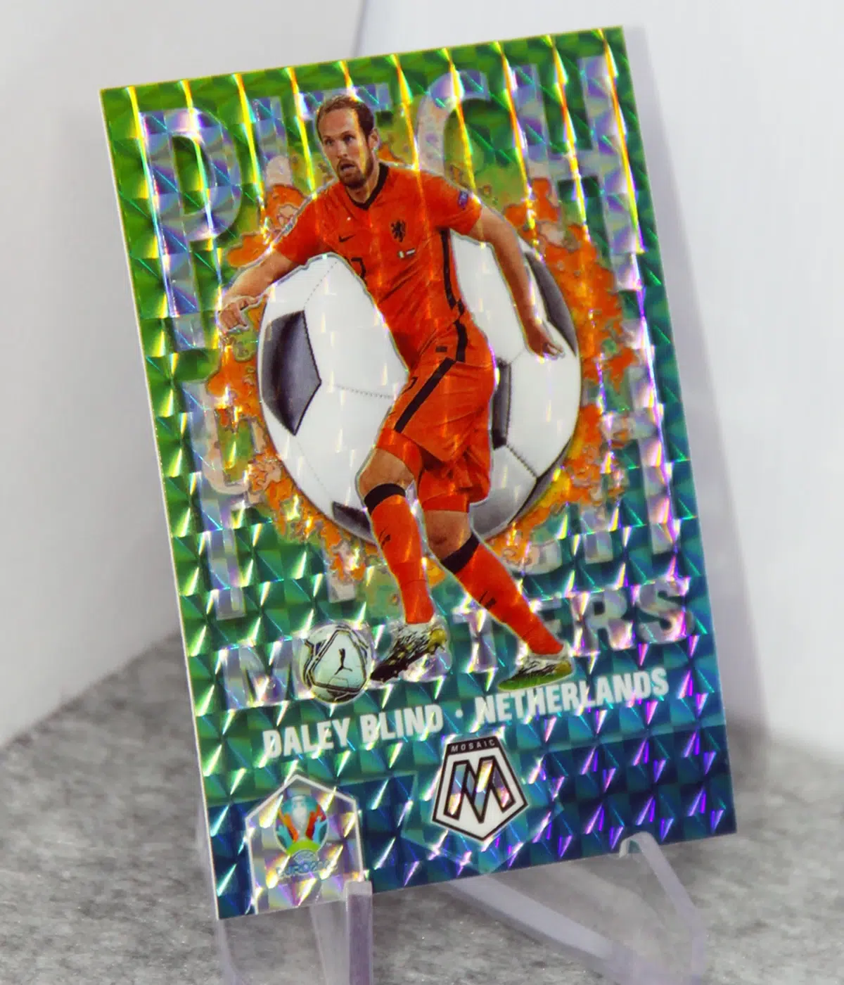 2021 Daley Blind #12 Panini Mosaic UEFA Euro 2020 Soccer Pitch Masters Silver Prizm
