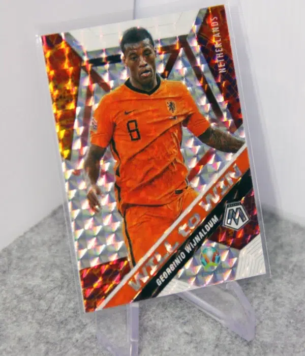 2021 Georginio Wijnaldum #12 Panini Mosaic UEFA Euro 2020 Will to Win Silver Prizm