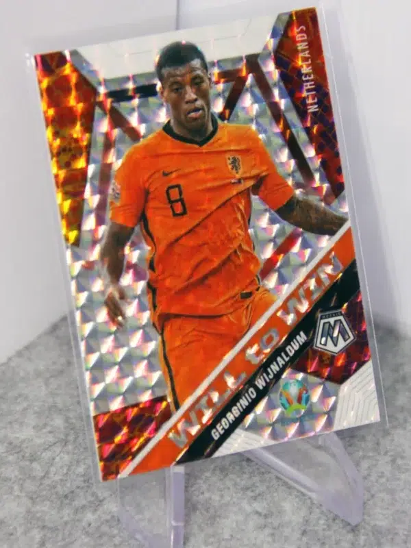 2021 Georginio Wijnaldum #12 Panini Mosaic UEFA Euro 2020 Will to Win Silver Prizm