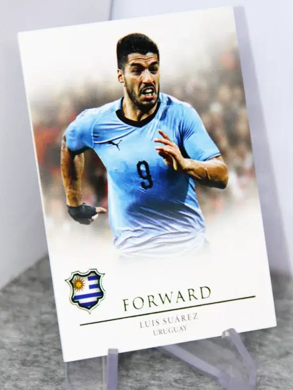 2021 Luis Suarez #089 Futera Unique Football Forward Emerald /50