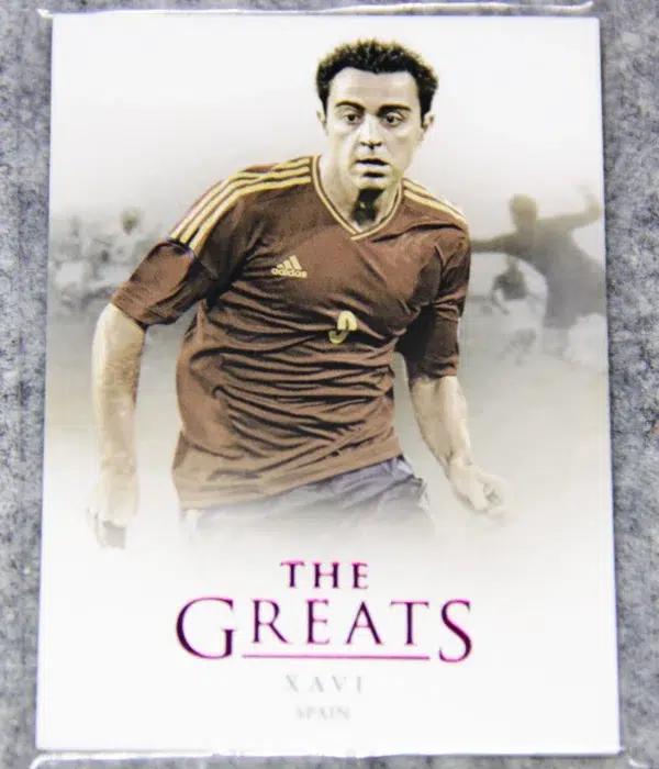 2021 Xavi #119 Futera Unique Football The Greats Ruby /20