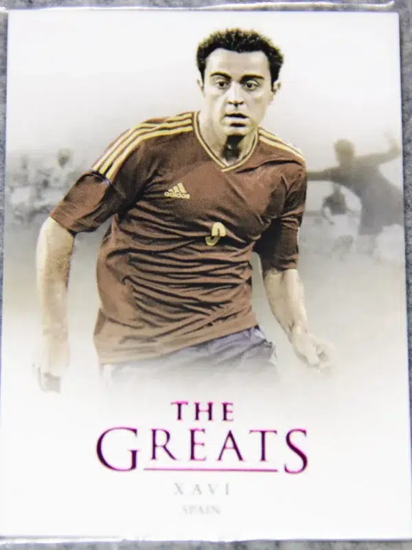 2021 Xavi #119 Futera Unique Football The Greats Ruby /20