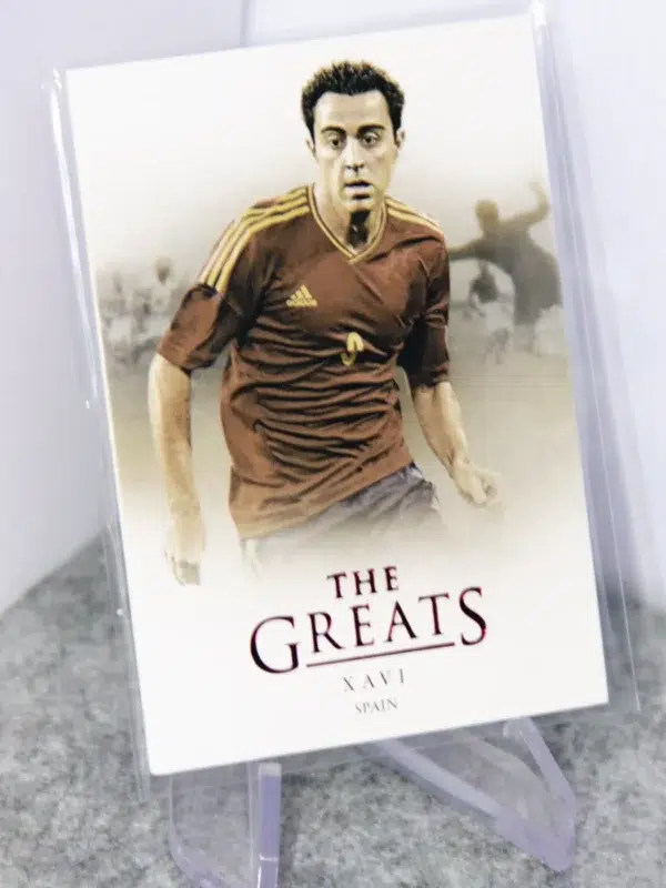 2021 Xavi #119 Futera Unique Football The Greats Ruby /20