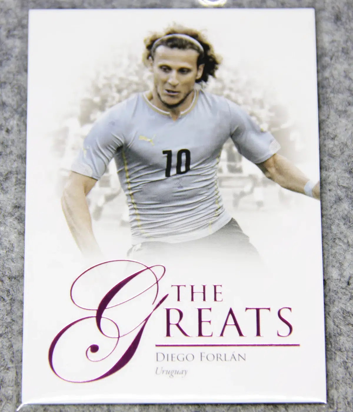 2023 Diego Forlan #110 Futera Unique Football The Greats Pink /55
