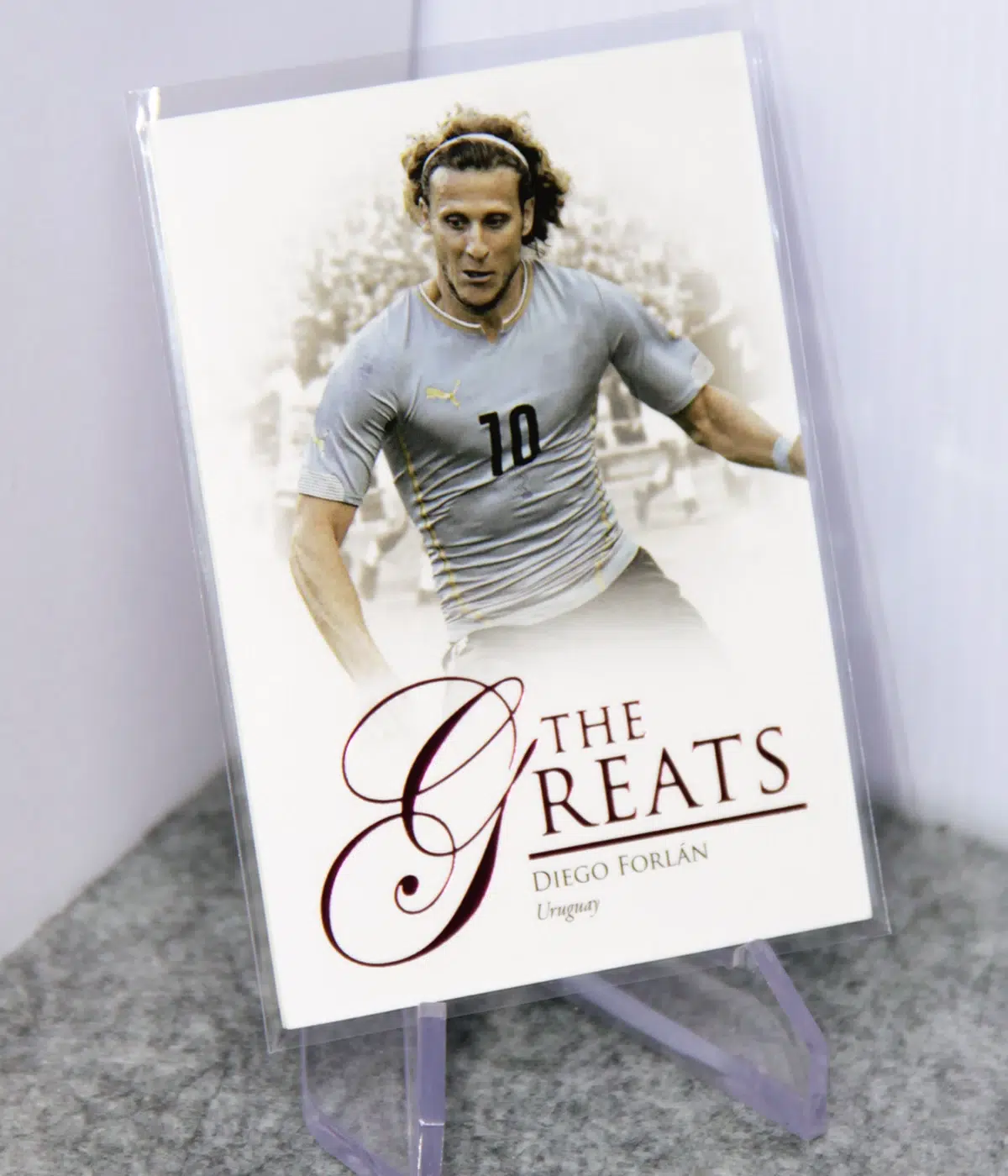 2023 Diego Forlan #110 Futera Unique Football The Greats Pink /55