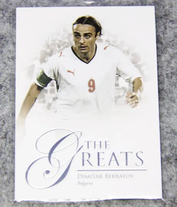 2023 Dimitar Berbatov #103 Futera Unique Football The Greats Silver /69