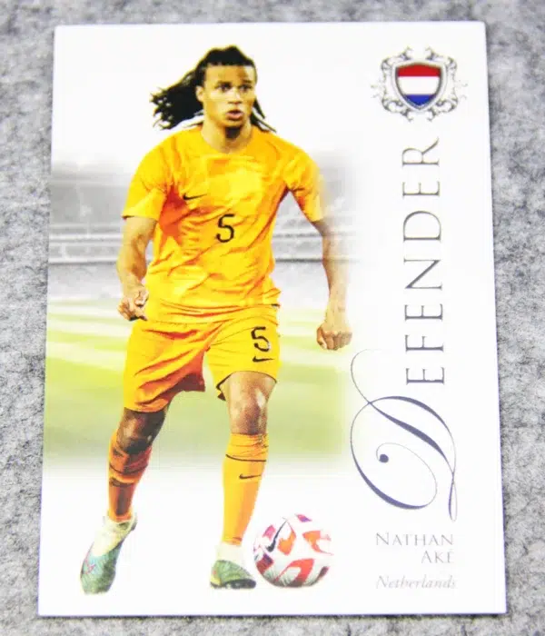2023 Nathan Ake #006 Futera Unique Football Defender Silver /69