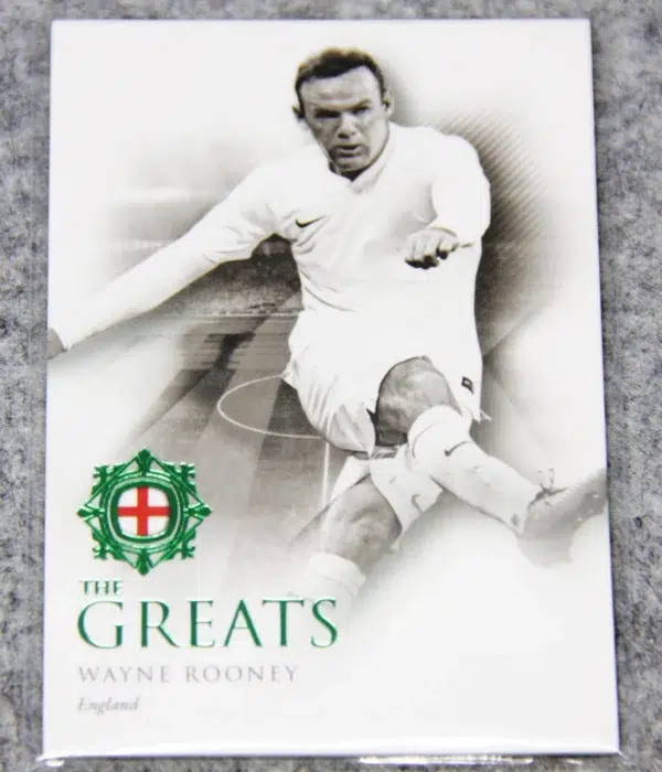 2022 Wayne Rooney #117 Futera Unique Football The Greats Emerald /27