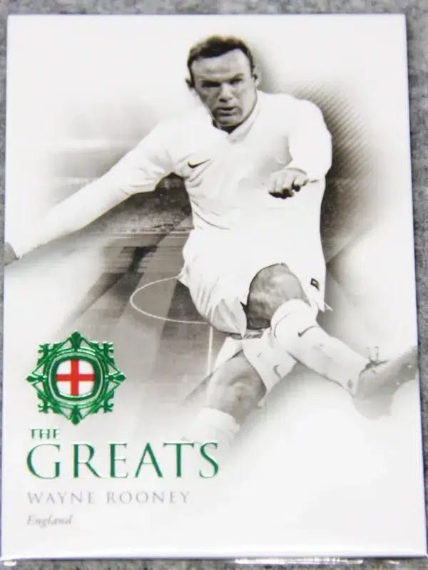 2022 Wayne Rooney #117 Futera Unique Football The Greats Emerald /27