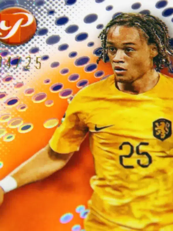 2023 Xavi Simons #106 Topps Pristine Road to UEFA Euro 2024 Orange National Debut /25
