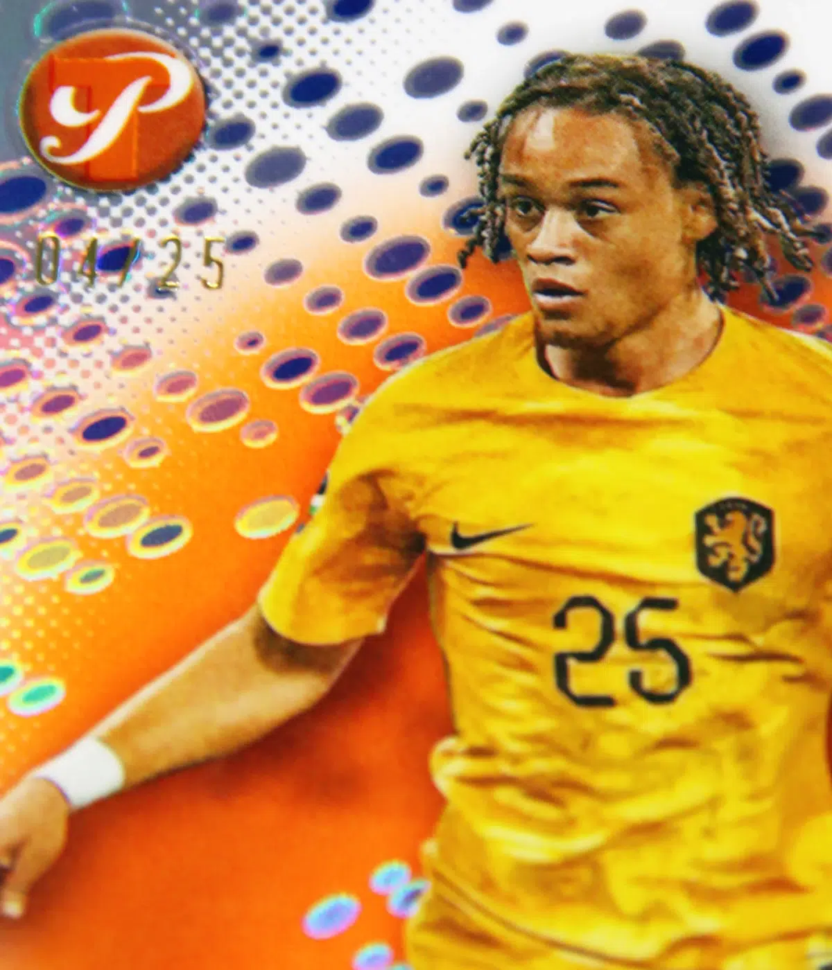 2023 Xavi Simons #106 Topps Pristine Road to UEFA Euro 2024 Orange National Debut /25
