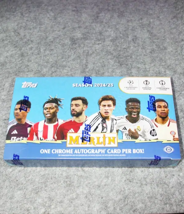 2024-25 Topps Chrome Merlin UEFA Club Competitions Soccer Hobby Box - Sealed