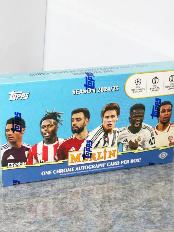 2024-25 Topps Chrome Merlin UEFA Club Competitions Soccer Hobby Box - Sealed