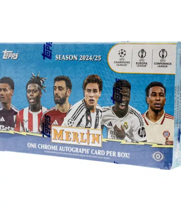 2024-25 Topps Chrome Merlin UEFA Club Competitions Soccer Hobby Box - Sealed