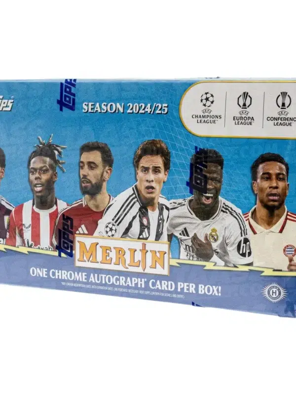 2024-25 Topps Chrome Merlin UEFA Club Competitions Soccer Hobby Box - Verzegeld