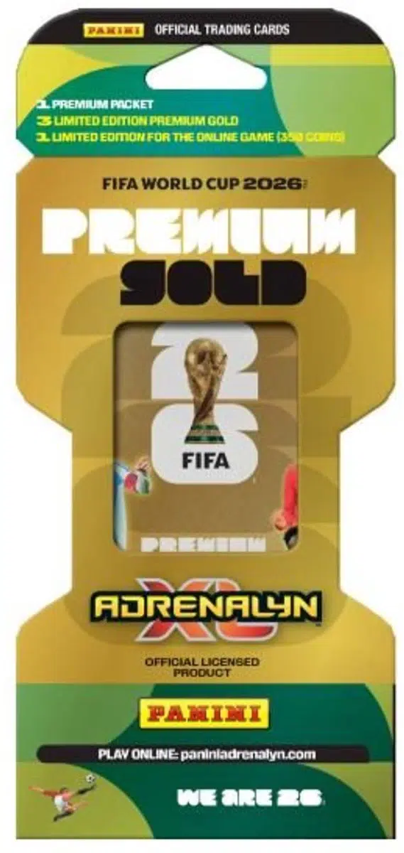 2026 Panini Adrenalyn XL FIFA World Cup Premium Gold Pack - Verzegeld