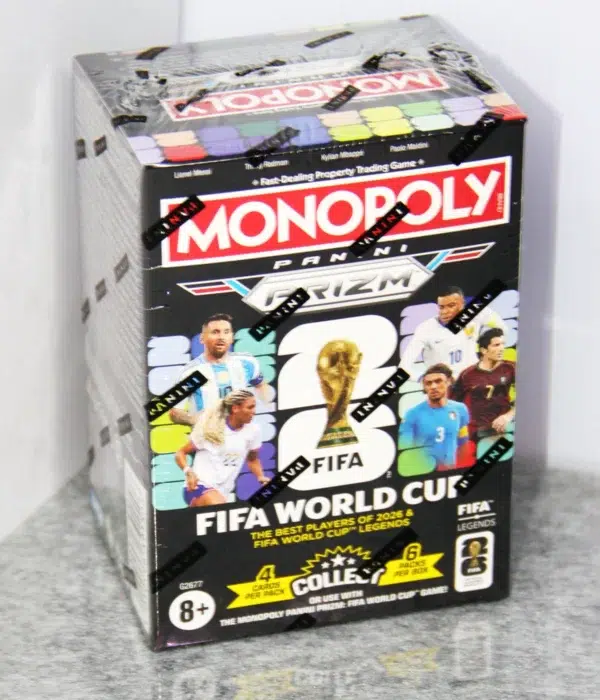 Monopoly Panini Prizm 2026 FIFA World Cup Soccer Trading Card Booster Box
