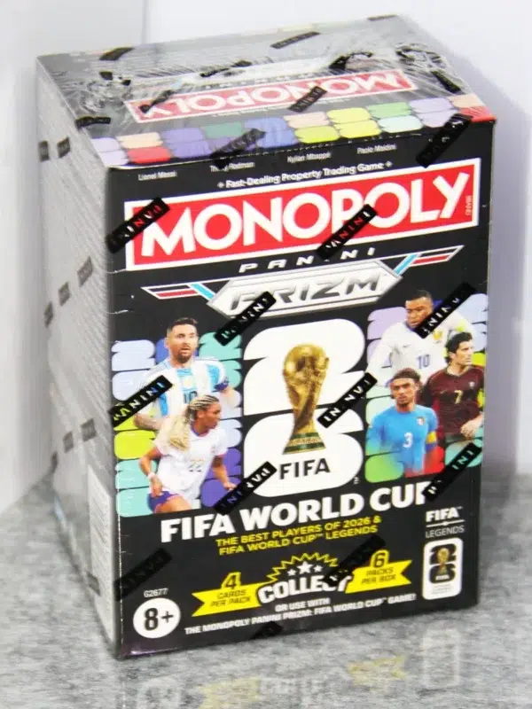 Monopoly Panini Prizm 2026 FIFA World Cup Soccer Trading Card Booster Box