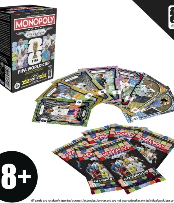 Monopoly Panini Prizm 2026 FIFA World Cup Soccer Trading Card Booster Box