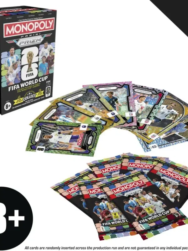 Monopoly Panini Prizm 2026 FIFA World Cup Soccer Trading Card Booster Box