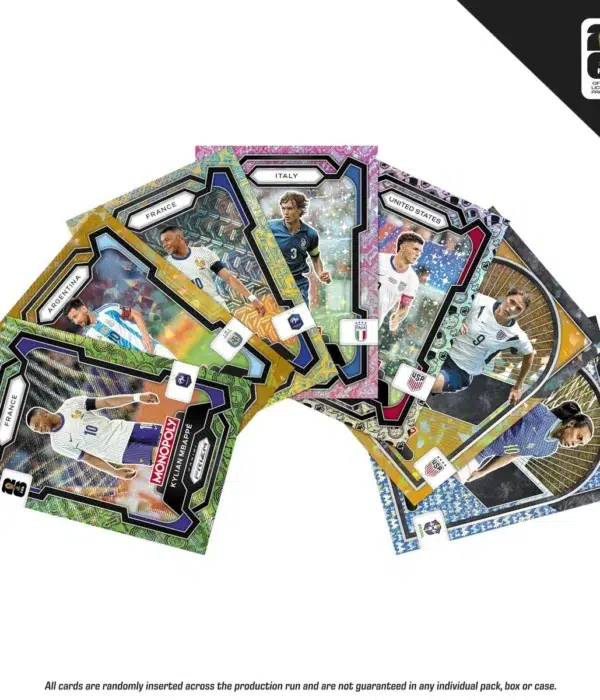 Monopoly Panini Prizm 2026 FIFA World Cup Soccer Trading Card Booster Box