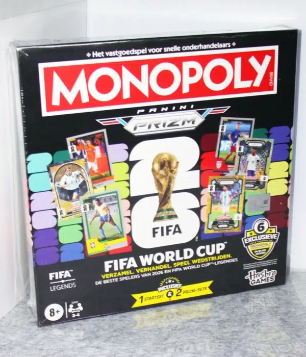 Monopoly Panini Prizm FIFA World Cup Trading Card Edition Board Game - NL Edition
