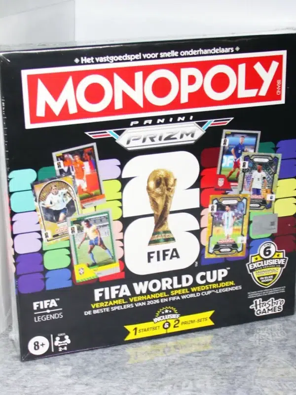 Monopoly Panini Prizm FIFA World Cup Trading Card Edition Board Game - NL Edition