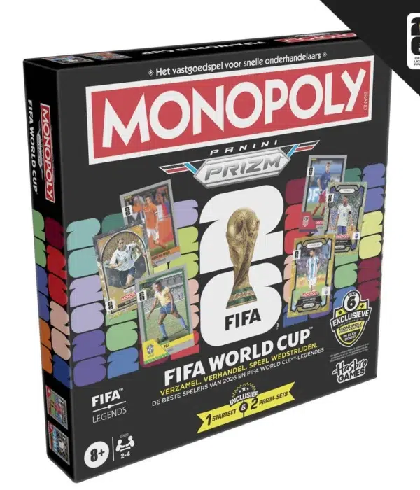 Monopoly Panini Prizm FIFA World Cup Trading Card Edition Board Game - NL Edition