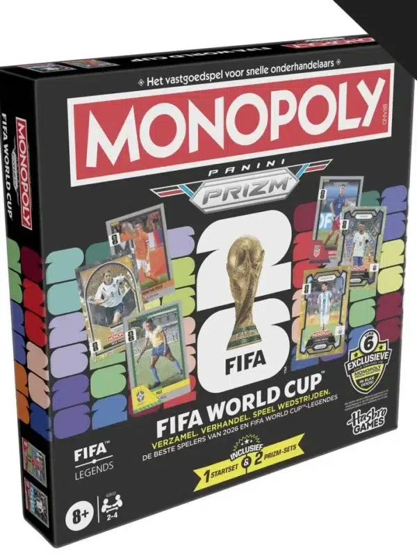 Monopoly Panini Prizm FIFA World Cup Trading Card Edition Board Game - NL Edition