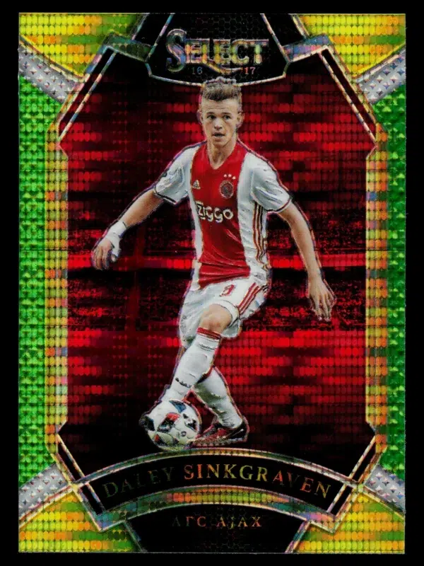 2016-17 Daley Sinkgraven #207 Panini Select Soccer Green Yellow Prizm