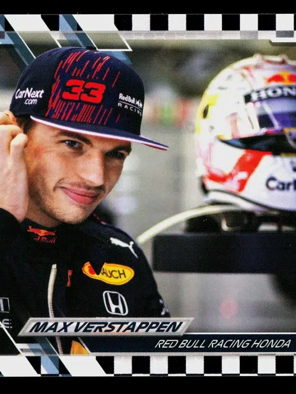2021 Max Verstappen #43 Topps F1 Checker Flag