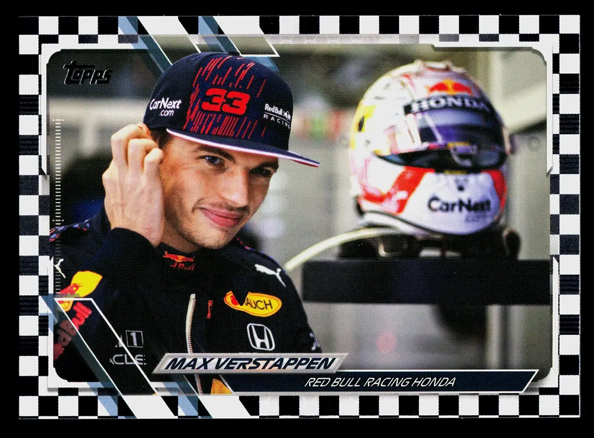 2021 Max Verstappen #43 Topps F1 Checker Flag