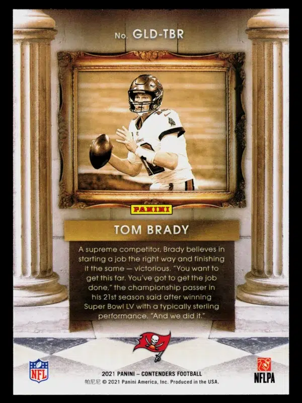 2021 Tom Brady #GLD-TBR Panini Contenders Gladiators