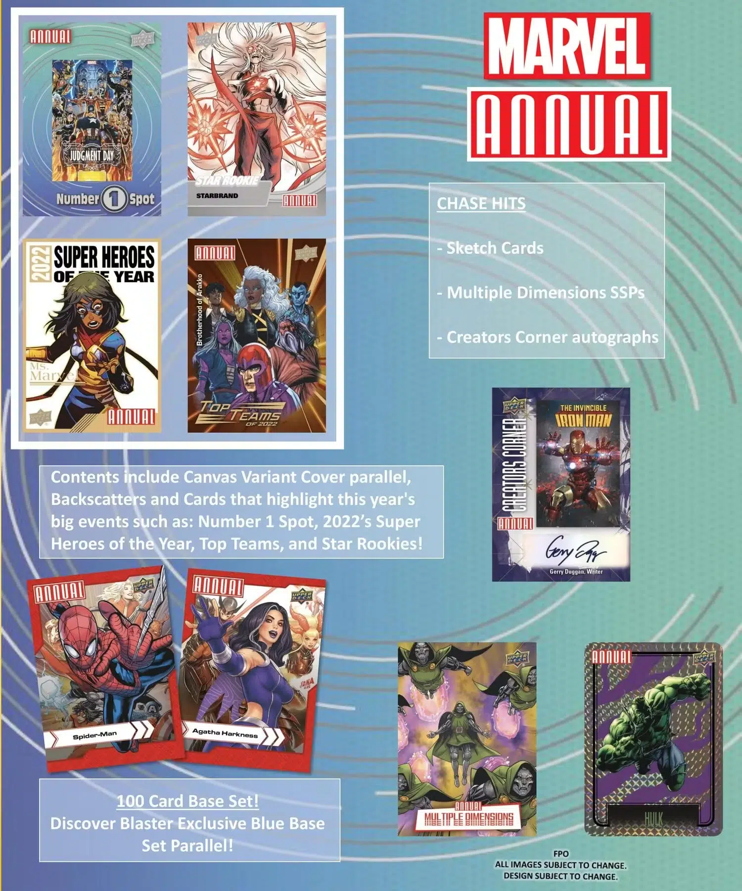 2022-23 Upper Deck Marvel Annual Blaster Box - Sealed
