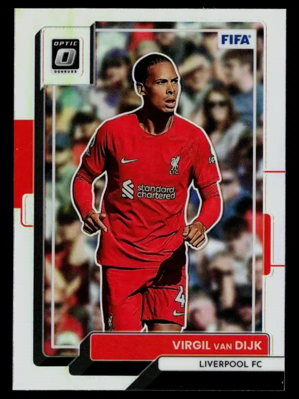 2022-23 Virgil van Dijk #78 Panini Donruss Optic Liverpool FC Silver Prizm