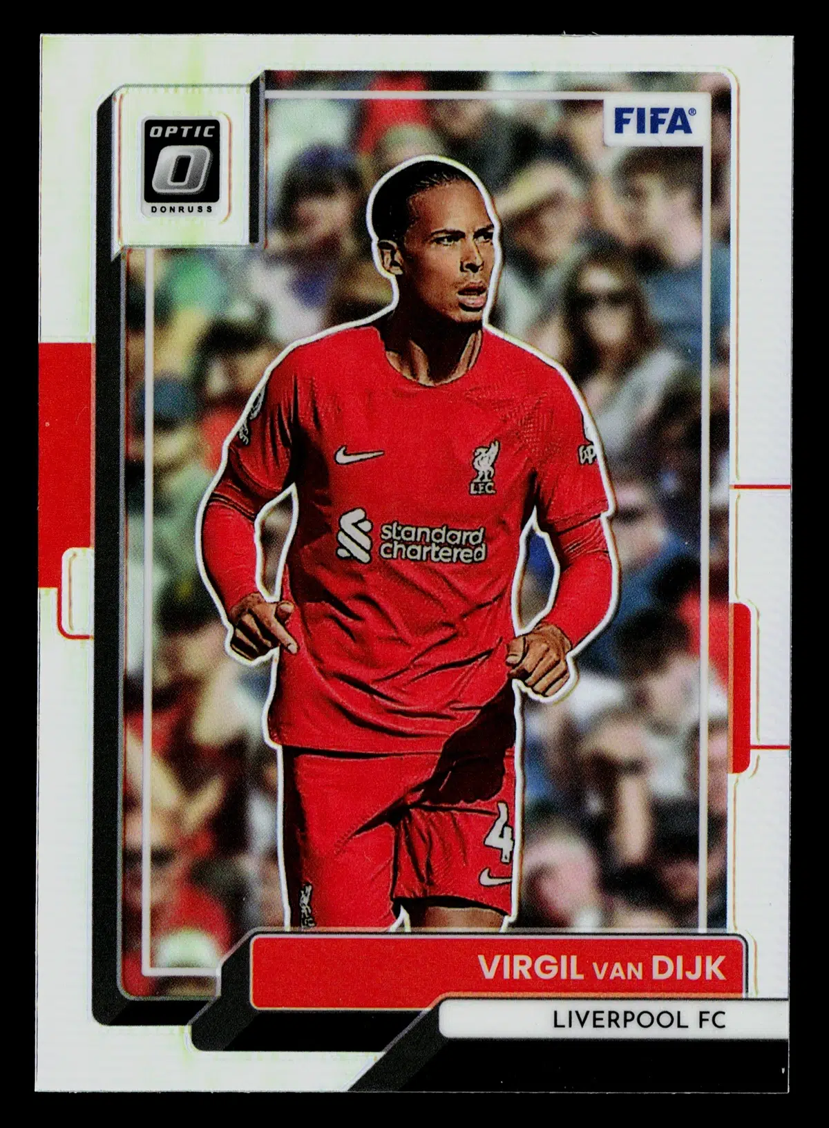 2022-23 Virgil van Dijk #78 Panini Donruss Optic Liverpool FC Silver Prizm