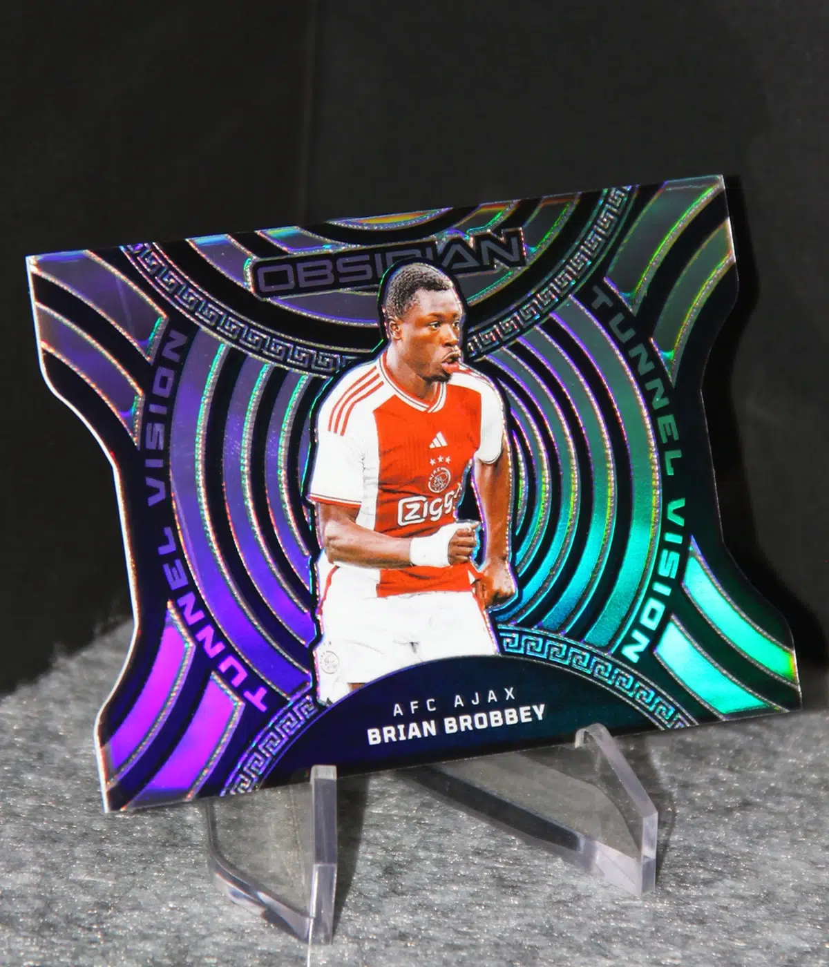 2023-24 Brian Brobbey #12 Panini Obsidian Tunnel Vision Die-Cut /120