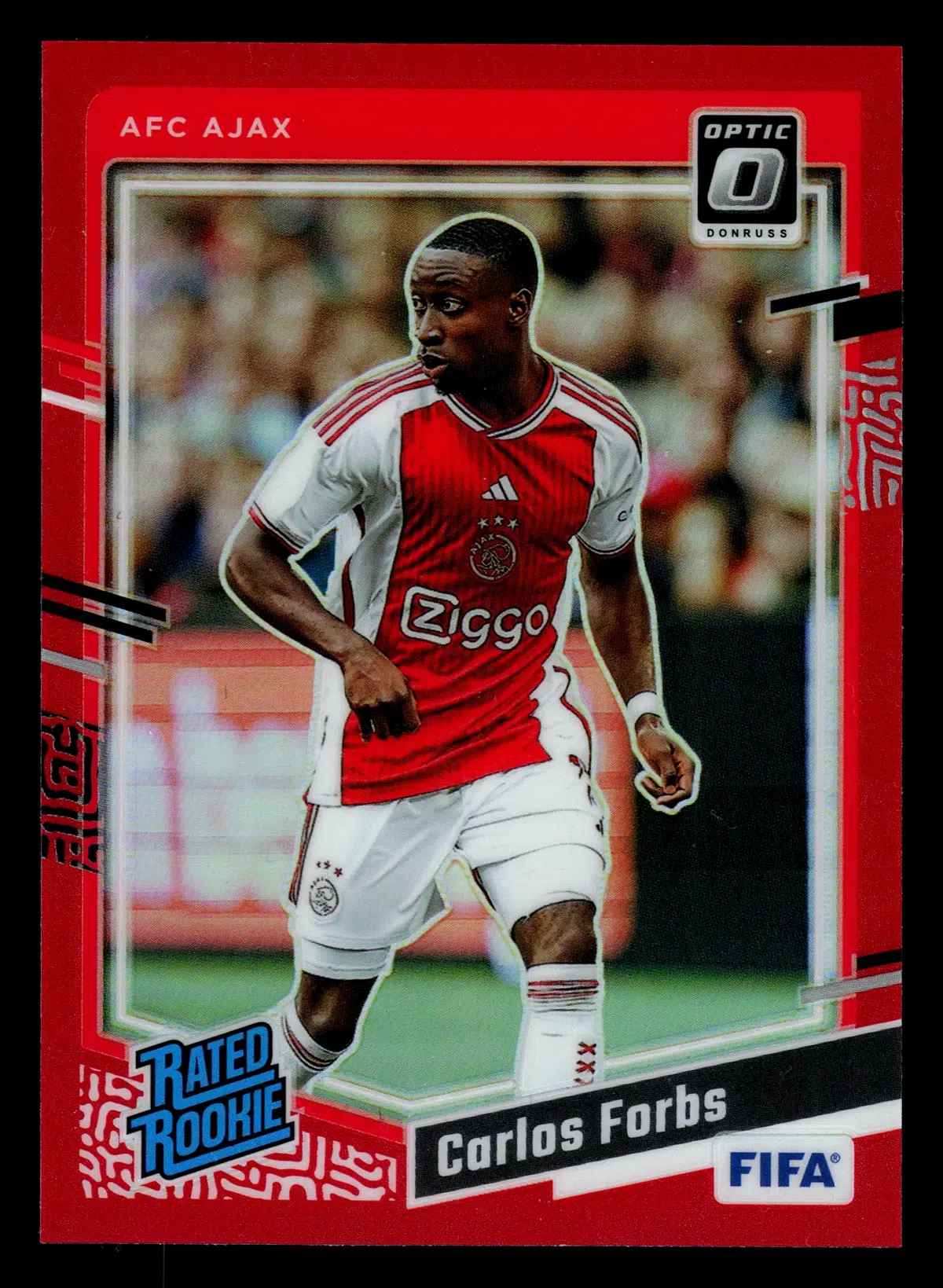 2023-24 Carlos Forbs #179 Panini Donruss Optic Soccer Rated Rookie Red Prizm /299