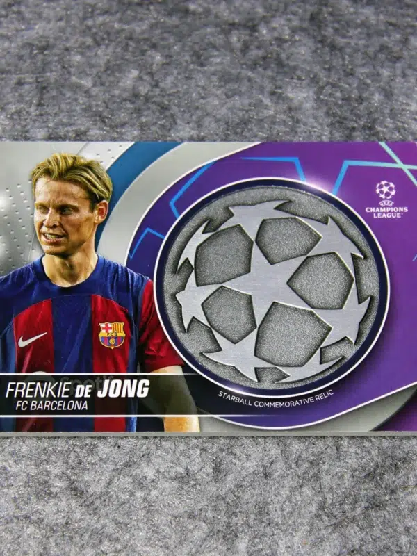 2023-24 Frenkie de Jong #SC-FJ Topps UEFA Club Competitions Starball Commemorative Relic