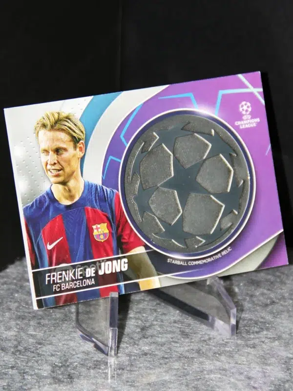 2023-24 Frenkie de Jong #SC-FJ Topps UEFA Club Competitions Starball Commemorative Relic
